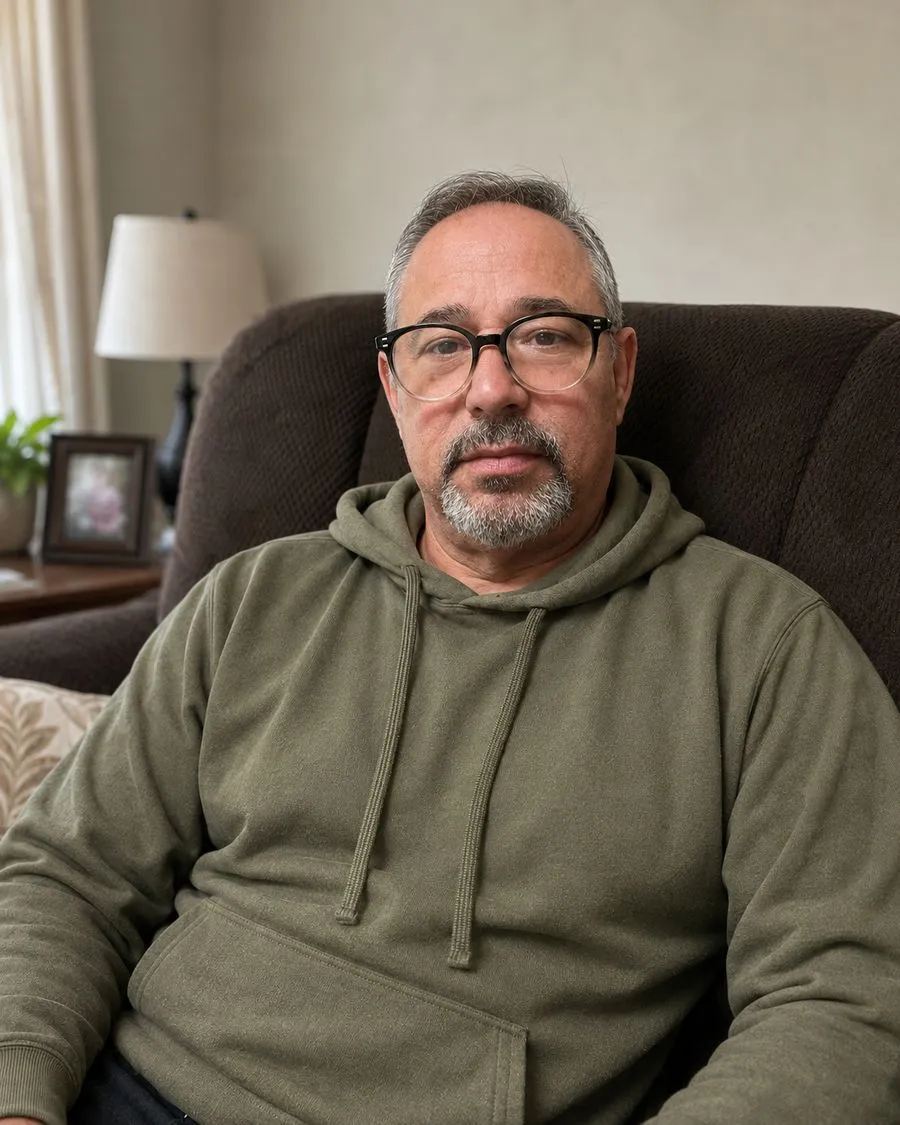 William Pérez-Mederos en su casa de Hialeah, Florida